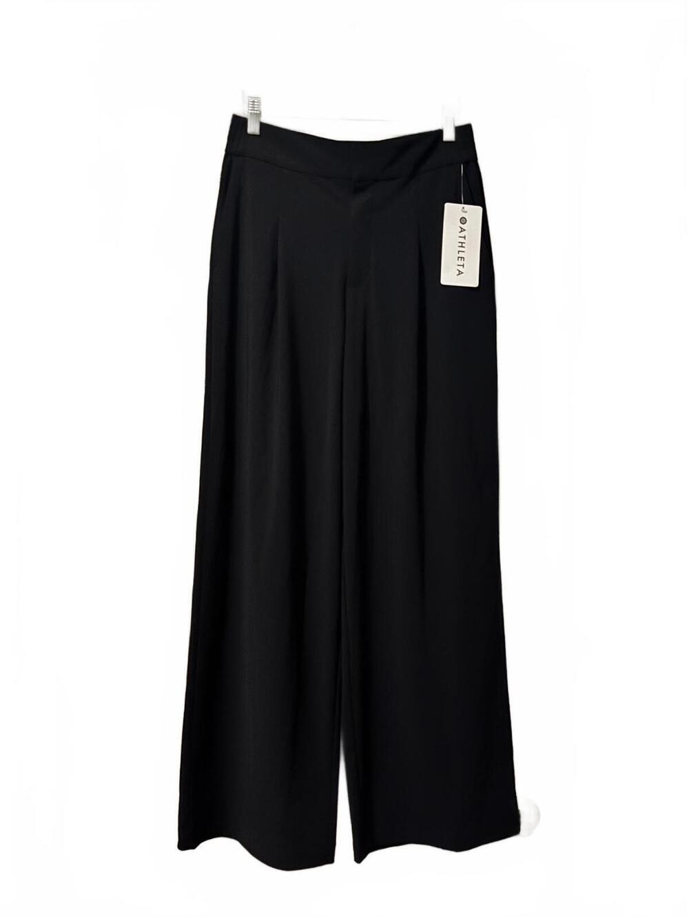 Athleta Pinnacle Trouser Black Wide Leg Pants Size 4